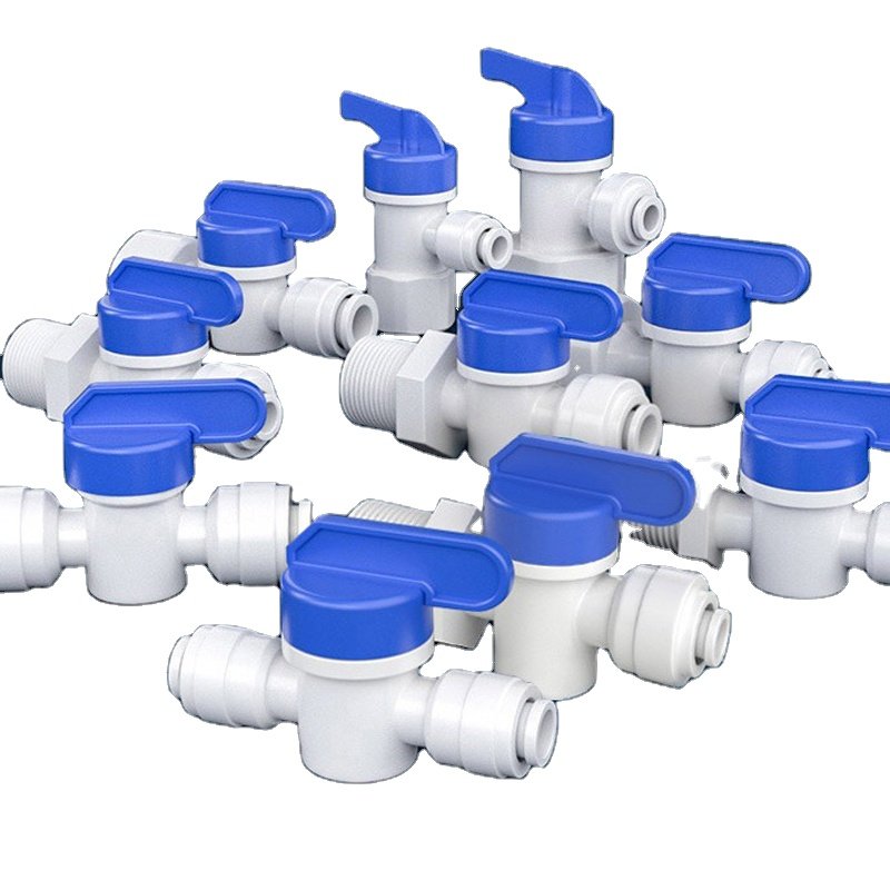 Quick Connection 1/4 3/8 RO PE Pipe Connector for Seawater Desalination and RO Water System Water Purifier Pipeline
