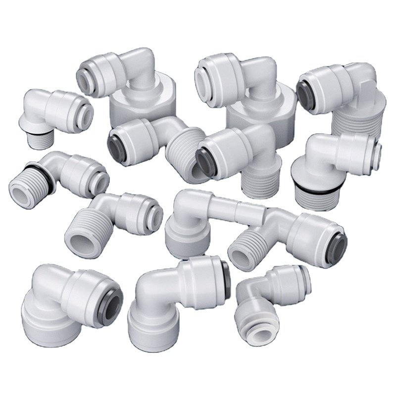 Quick Connection 1/4 3/8 RO PE Pipe Connector for Seawater Desalination and RO Water System Water Purifier Pipeline