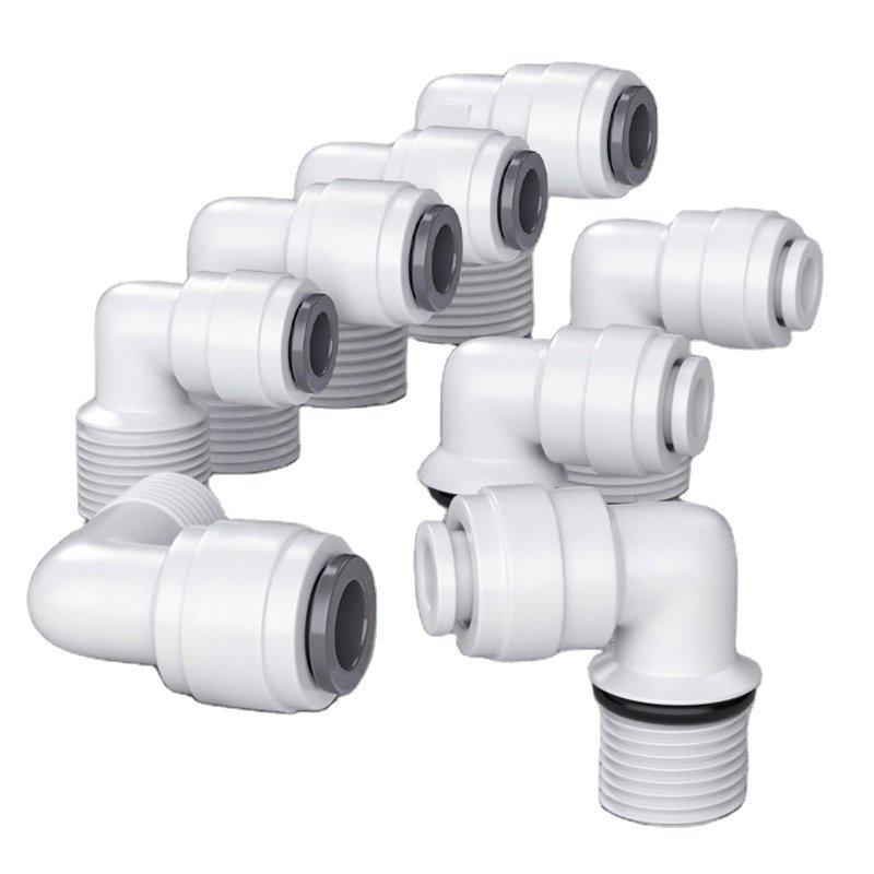 Quick Connection 1/4 3/8 RO PE Pipe Connector for Seawater Desalination and RO Water System Water Purifier Pipeline