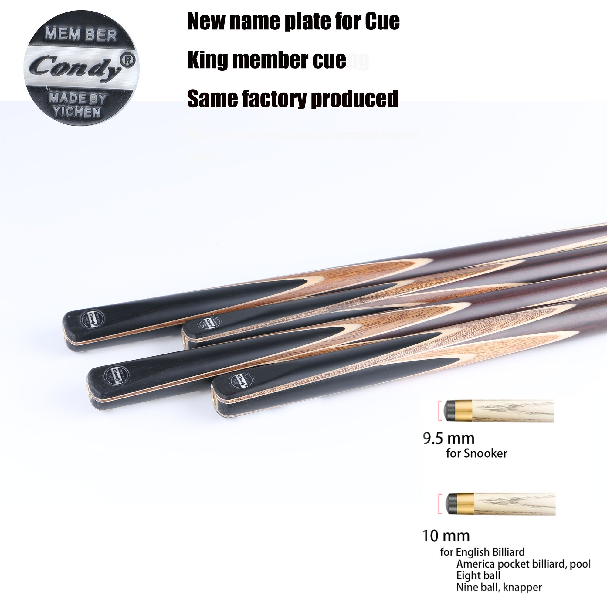 3/4 Jointed New Cue King Handmade Cheapest Ash Wood Snooker Cue Ebony Pool Break Snooker & Billiard Cues Sticks