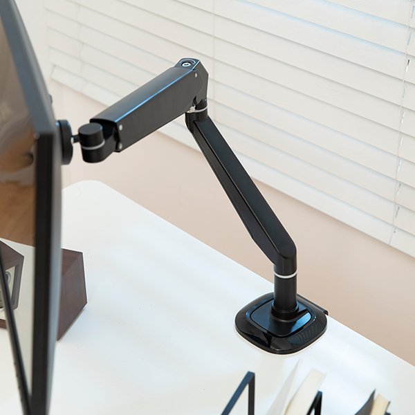 Factory Provided Flexible Quick Release Ball Joint Single LCD Monitor Stand