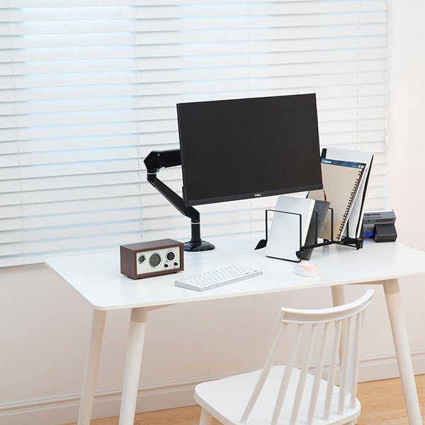 Factory Provided Flexible Quick Release Ball Joint Single LCD Monitor Stand