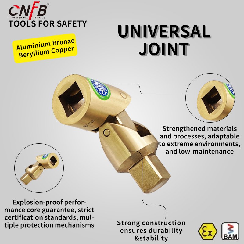 Non-Sparking Flex Ball Joint Tools Anti-Explosion Universal Ball Joint