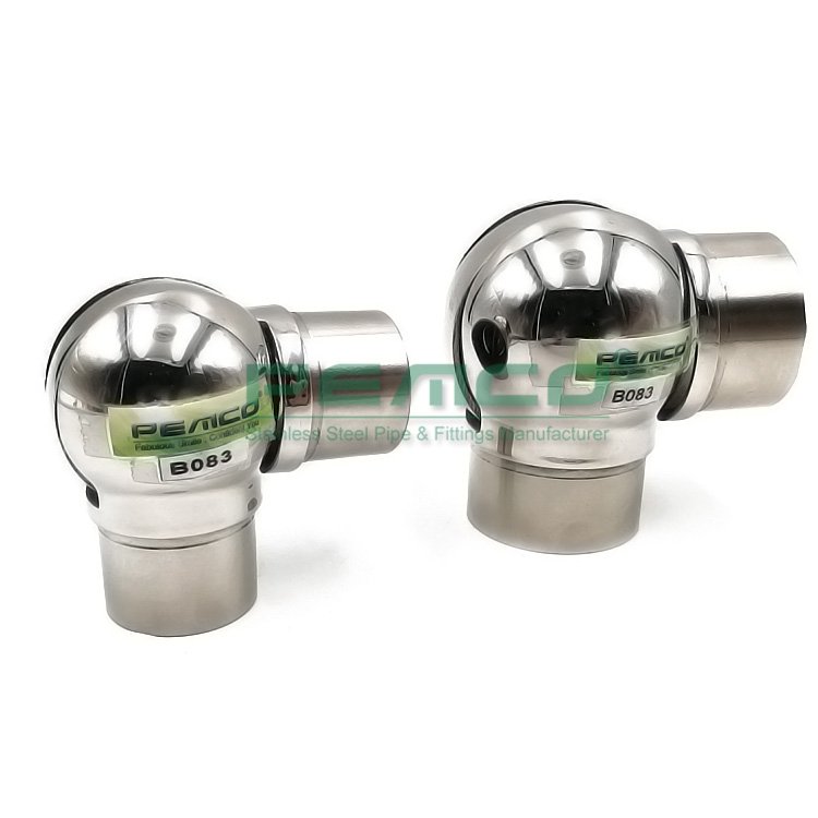 Factory Price Stainless Steel 304 Ball and Socket Joint, Ball Joint Handrail Round Connector for Stair Railings