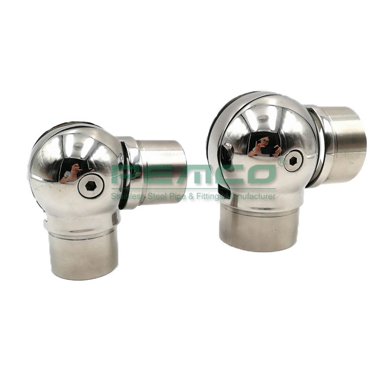 Factory Price Stainless Steel 304 Ball and Socket Joint, Ball Joint Handrail Round Connector for Stair Railings
