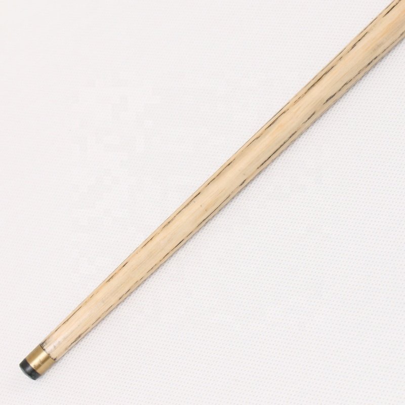 TQG-JX-023 57-Inch White Wax Wood Three-Quarter Single Tip 9.5mm Ebony Carom Cue 1pc Brass Stainless Steel Snooker Cue