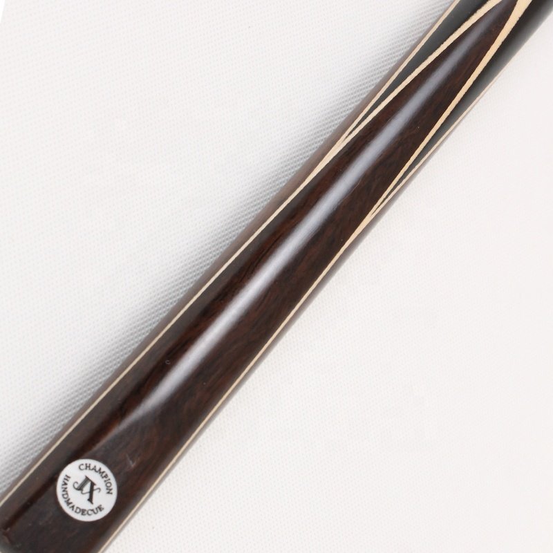 TQG-JX-023 57-Inch White Wax Wood Three-Quarter Single Tip 9.5mm Ebony Carom Cue 1pc Brass Stainless Steel Snooker Cue