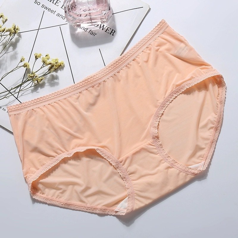 Ladies Underwear Series 31187 High Waist Slim Abdomen Sexy Panty Lace Briefs Thongs Summer Nylon Fabric Logo Short