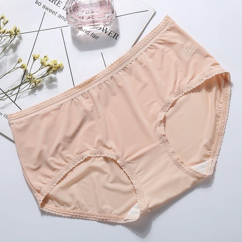 Ladies Underwear Series 31187 High Waist Slim Abdomen Sexy Panty Lace Briefs Thongs Summer Nylon Fabric Logo Short