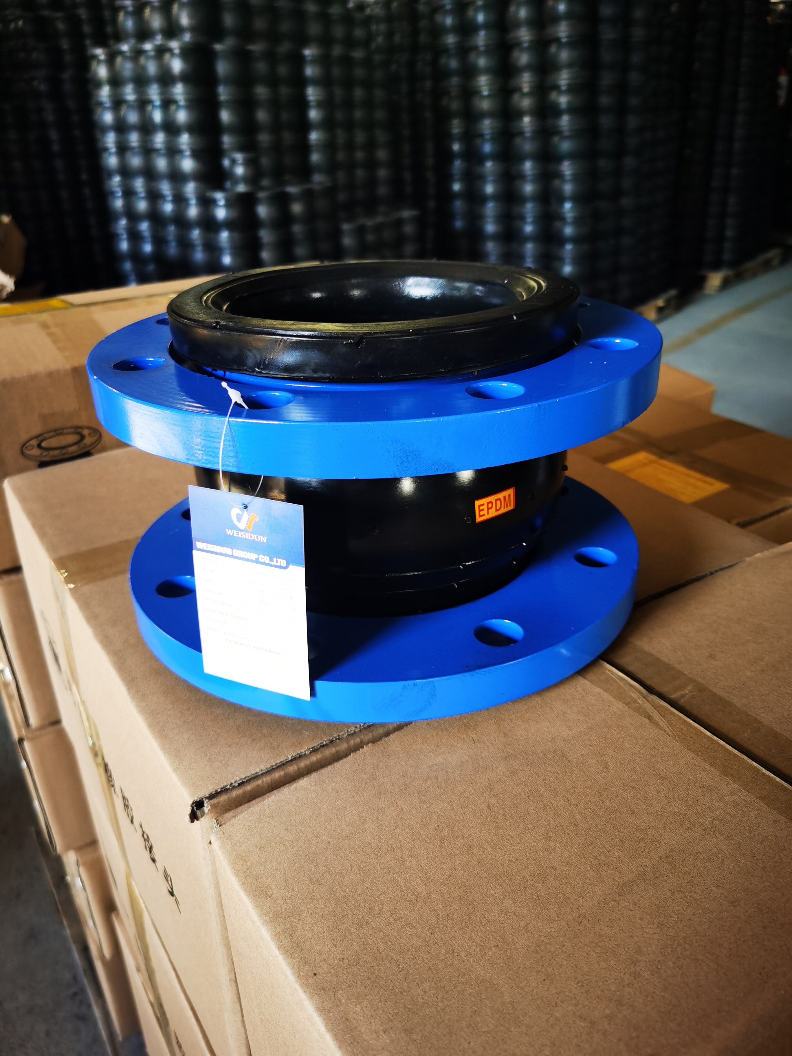 2024 Wesdom Floating Flanged Rubber Joint for Pipe Connector Single Arch Flexible Spray Flange Rubber Joint