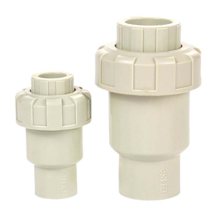 Transition Joint Water Stop Valves Pipe Fitting Pph Ball Type Check Valve Fittings For Industrial Line