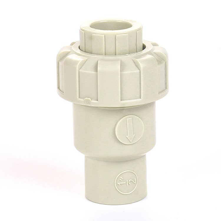Transition Joint Water Stop Valves Pipe Fitting Pph Ball Type Check Valve Fittings For Industrial Line