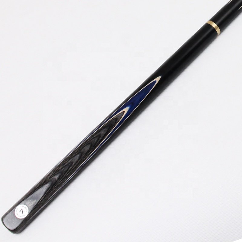 TQG-JX-052 Custom Ebony Snooker Cue Stick Handmade 3/4 Style with High Quality Ash Material Maple Butt Sleeve and 10mm Tip