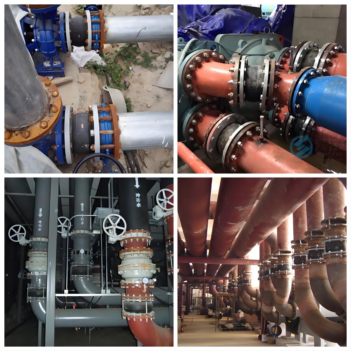 DN50 Double Sphere Rubber Expansion Joint JIS10K Flanged EPDM Flexible Rubber Expansion Joints for Water,ISO 9001Certificate
