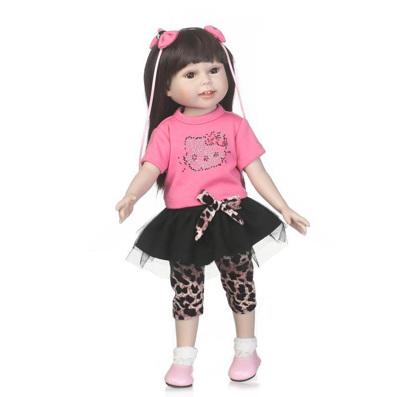 NPK 18 Inch/45 cm BJD Dolls Lifelike Long Hair Reborn Doll Kids Toy Ball Jointed Doll