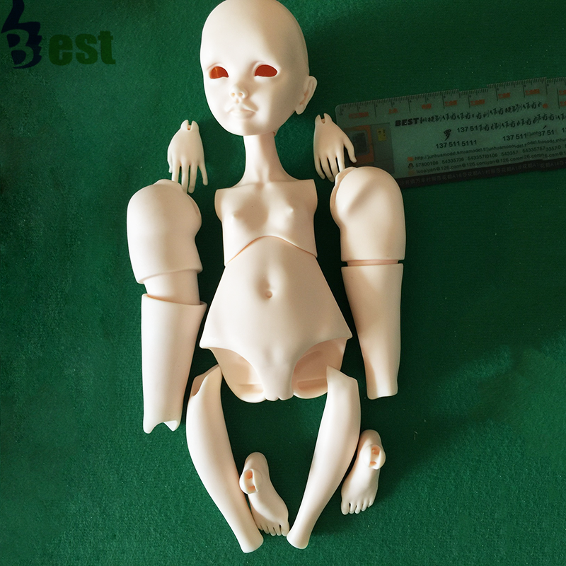 Custom Makeable Simulation Plastic Toy BJD Flexible Joints Adjustable Ball Jointed Doll Boys and Girls