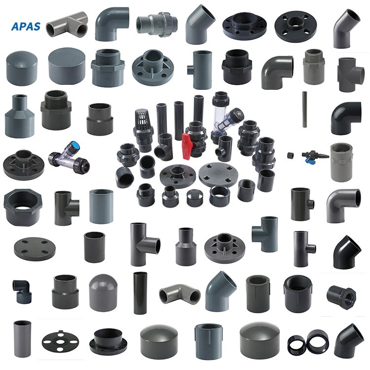 APAS Factory Direct ASTM SCH80 SCH40 Din Asni Jis Cns Compact Single Double Union Ball Valve Pvc Pipe Fittings for Water Supply