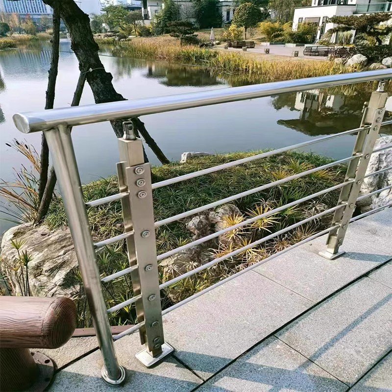 Handrail Manufacturer for Steel Stairs Modern Glass Stainless Steel Railing