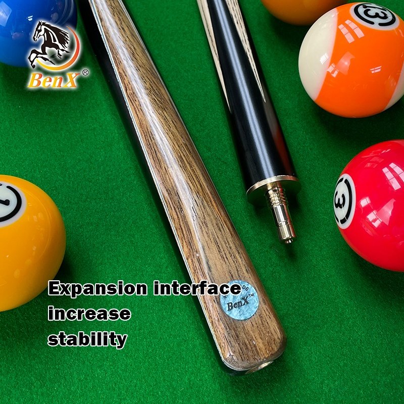 BenX B-2 3/4 Snooker Cue Hard Ash Wood Pool Cue with Extension
