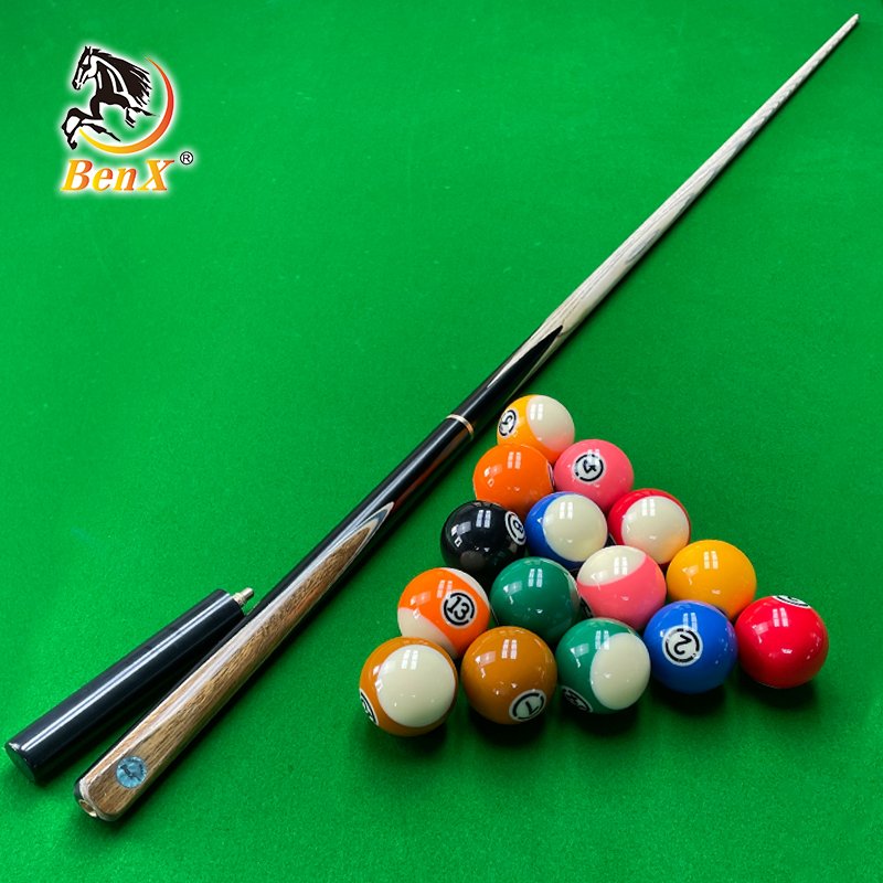 BenX B-2 3/4 Snooker Cue Hard Ash Wood Pool Cue with Extension