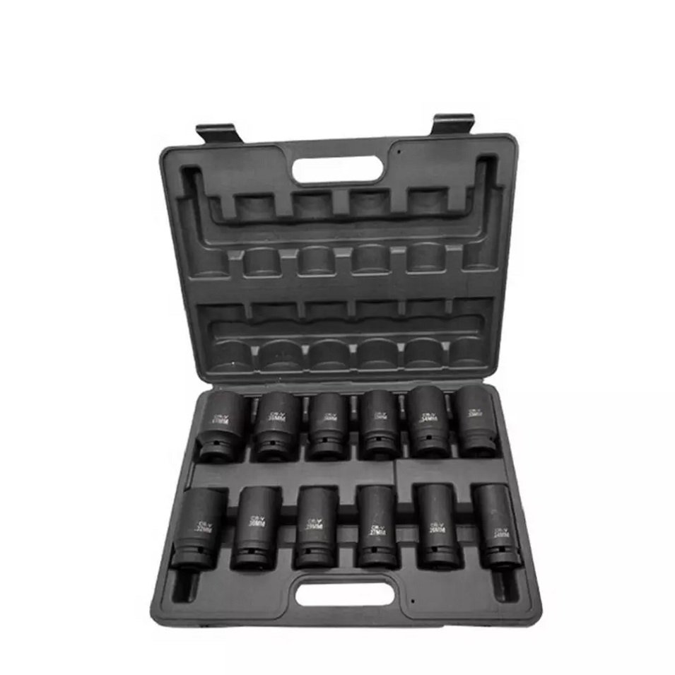 CROWNRICH 12pcs 3/4" Inch Long Reach Impact Sockets Drive Deep Impact Tools Set 24-41mm