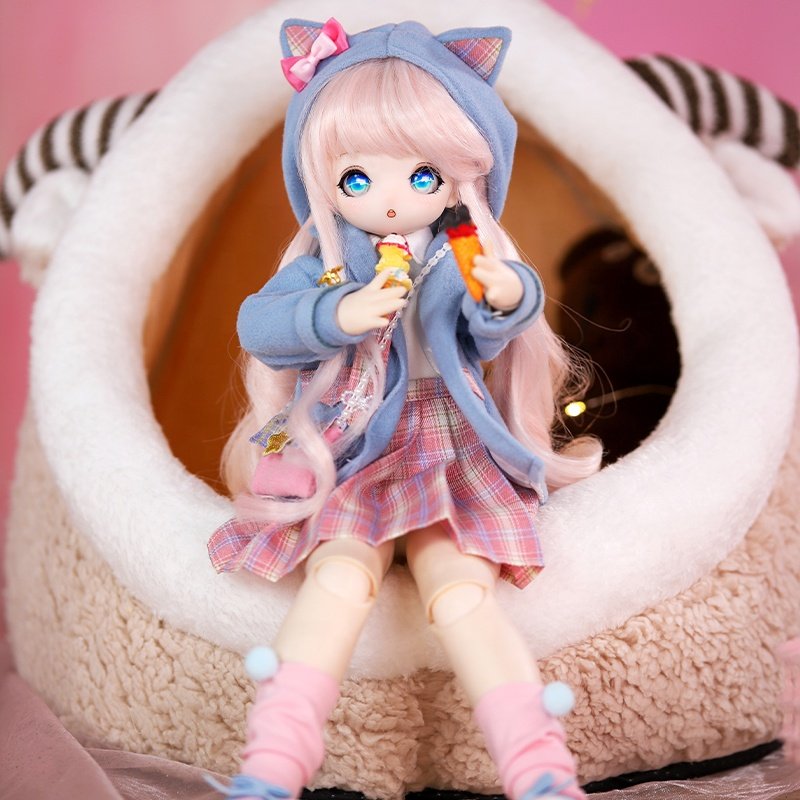 DBS 40cm Plastic Anime SD Bjd Doll 1/4 Nude Dolls with Customized Clothing Jointed Girl Dolls