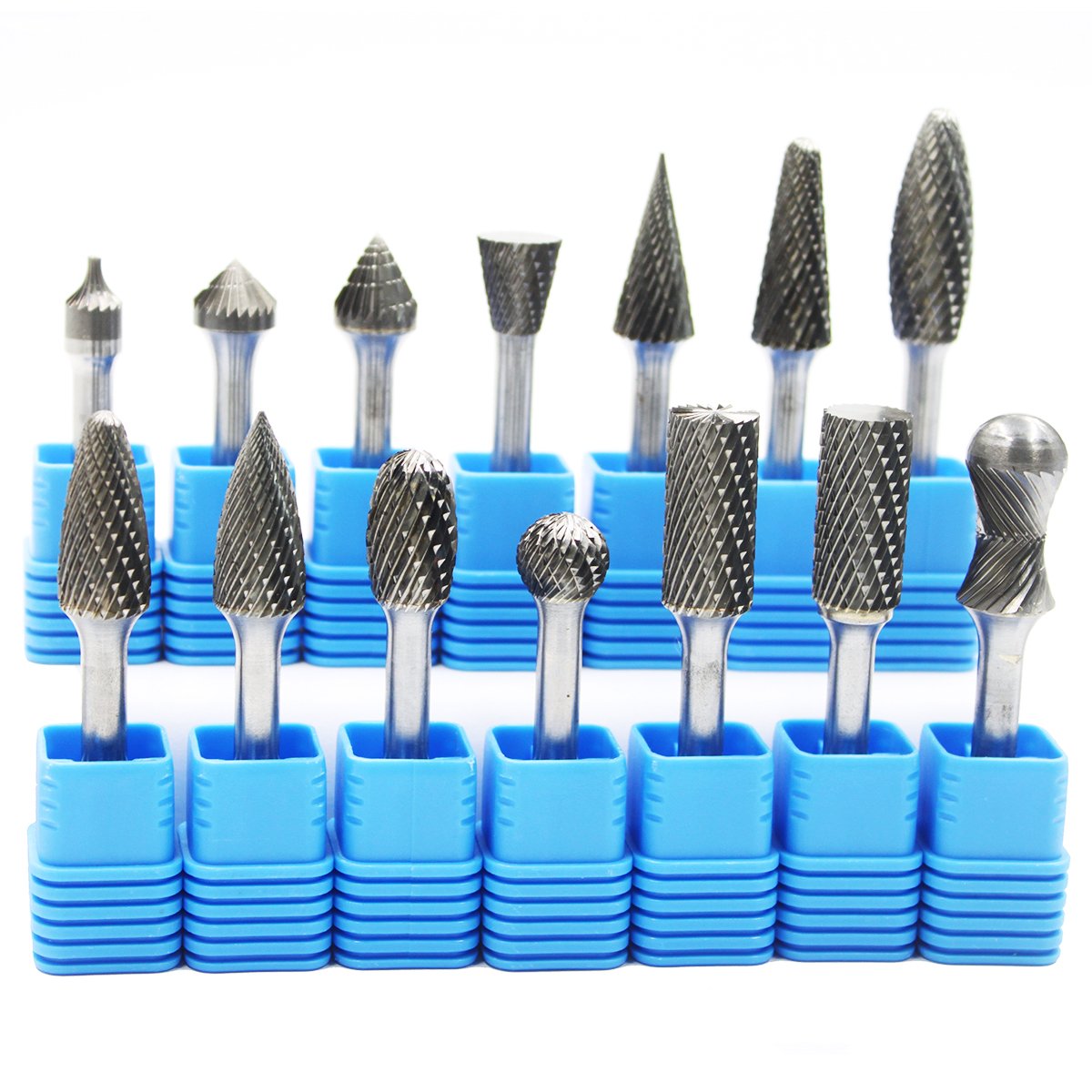 Long Shank 10 Pieces of Tungsten Carbide Burr 1/4 Inch Tool Long Drill Bit for Metal Grinding Carbide Burr Manufacturer
