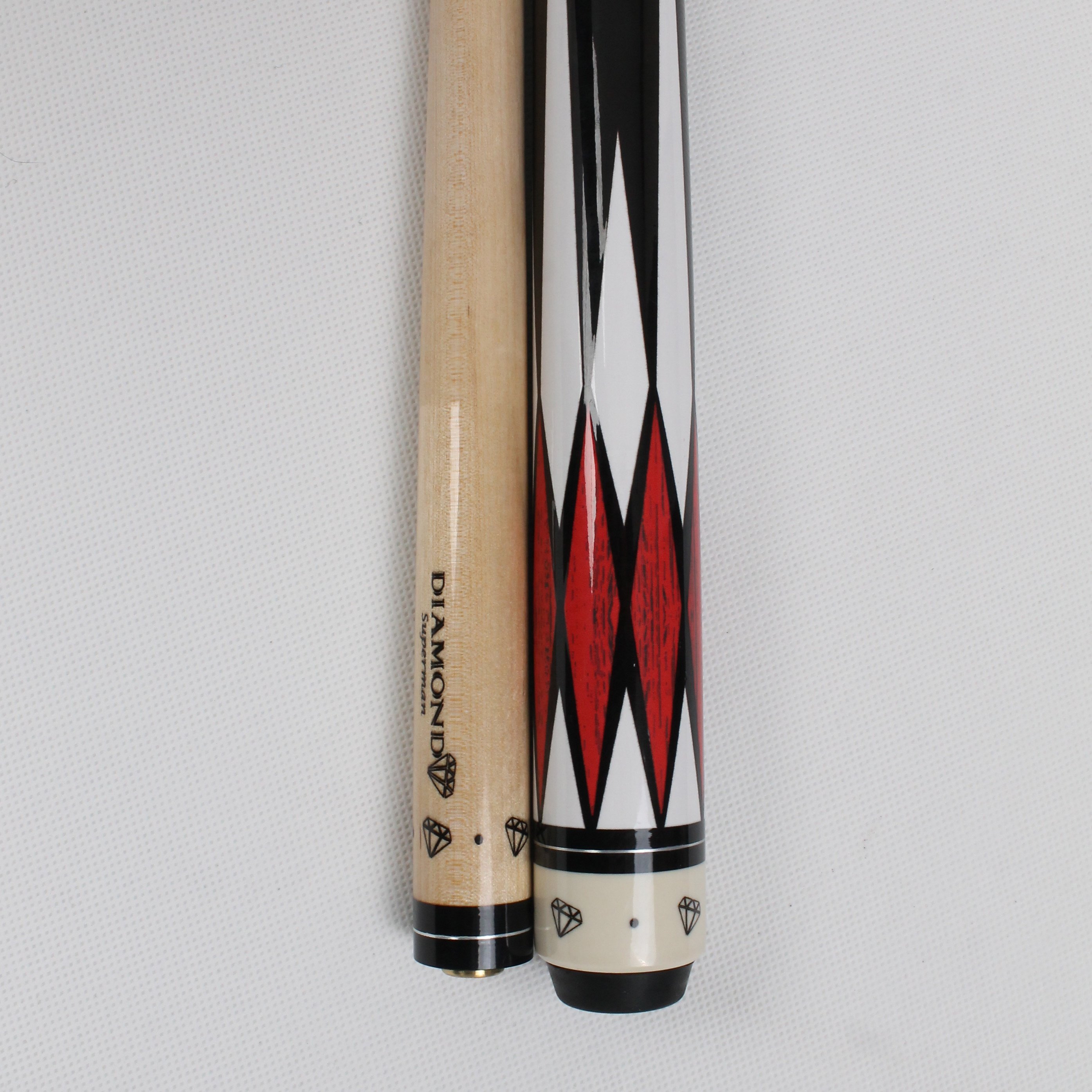 TQG-JX-001-3 Wood Pool Cue Stick Handmade 1/2 Joint with Ebony Fiberglass Butt Sleeve 13mm Tip High Quality Ash Snooker Cue