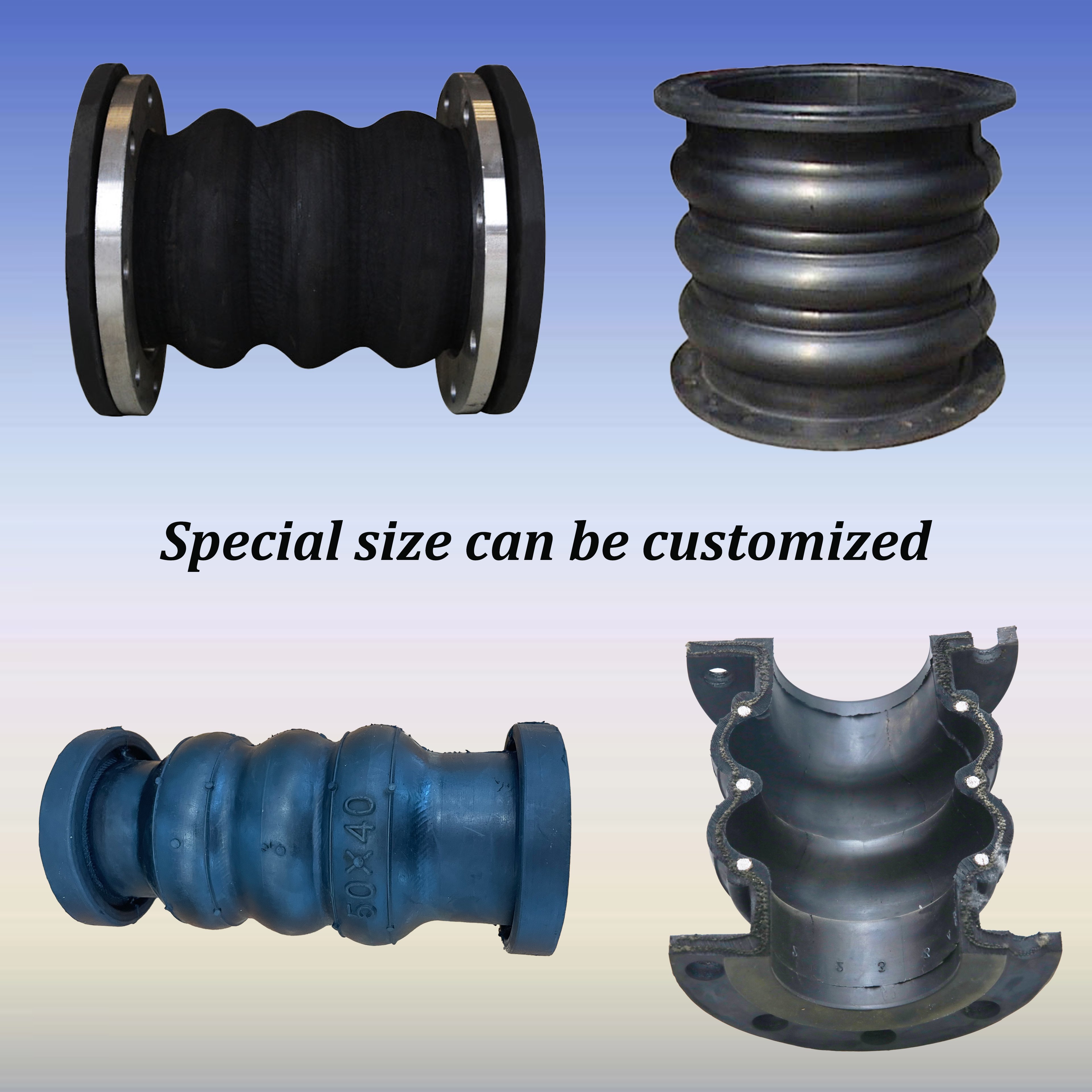 EPDM High Density Three Sphere Four Ball Rubber Expansion Joint NBR Exspantion Joint Rubber