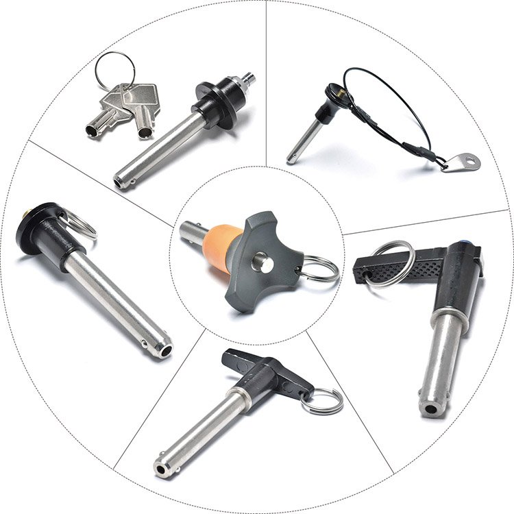 Ball Bearing Guide Pin Ball Joint Push Button Ball Lock Pin 316 Stainless