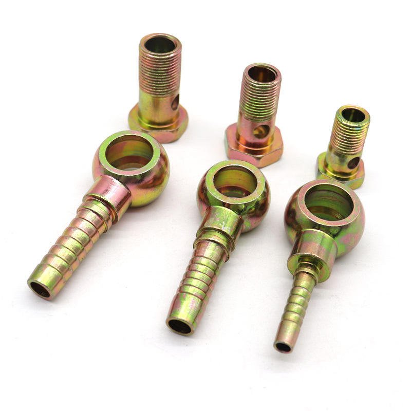Banjo Hose Barb Bolt Fittings Diesel Pipe Joint Hollow Screw Oil Ball Head Hydraulic Ball Head Oil Pipe Hose Combination