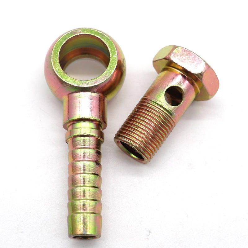 Banjo Hose Barb Bolt Fittings Diesel Pipe Joint Hollow Screw Oil Ball Head Hydraulic Ball Head Oil Pipe Hose Combination