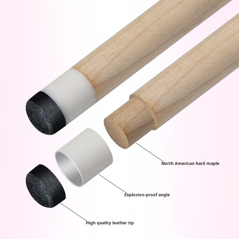 Pink 58inch 11.5mm and 13mm Center Joint Cue North America Maple Pool Billiard Snooker Cue Stick