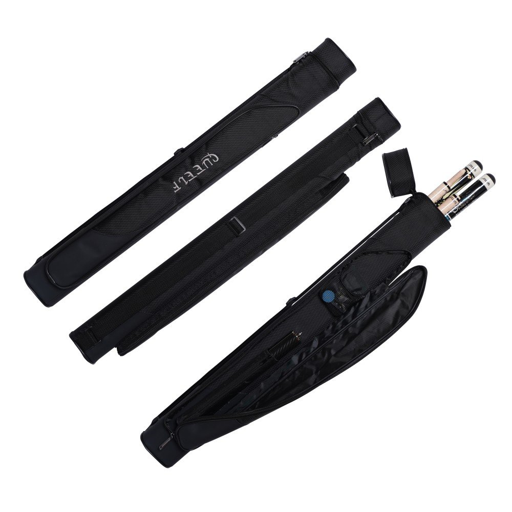 Xmlinco Pool Cue Case Pool Stick Case 2x2 Holds 2 Sticks Soft Billiard Cue Sling Bag for Men and Women