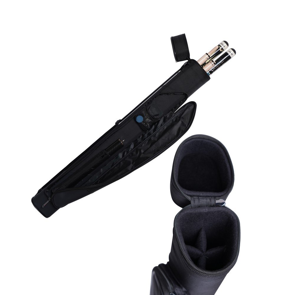Xmlinco Pool Cue Case Pool Stick Case 2x2 Holds 2 Sticks Soft Billiard Cue Sling Bag for Men and Women