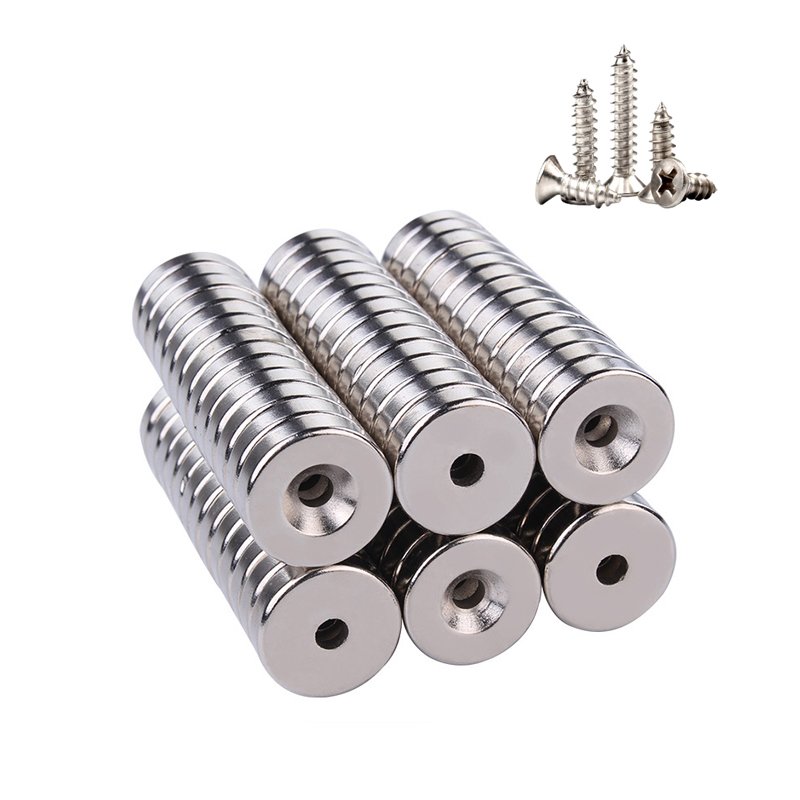 Manufacturers Direct Sales Strong Magnet Toy Small Round 8*2 Magnet NdFeb Strong Magnetic Disc Countersunk Neodymium Magnet