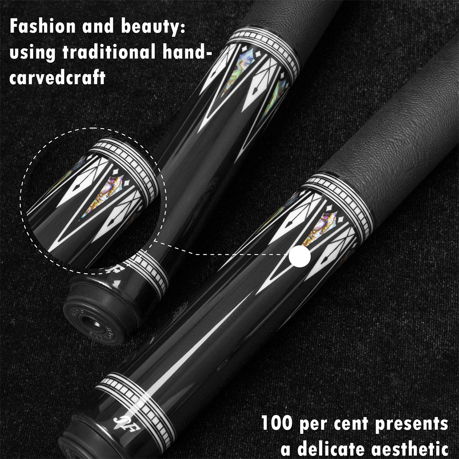 JFLOWERS Billiard JF10-22 Professional Tiger Tooth Pool Cue Crazy Billiard Cue Carbon Fiber Shaft Tecnologia Cue Stick