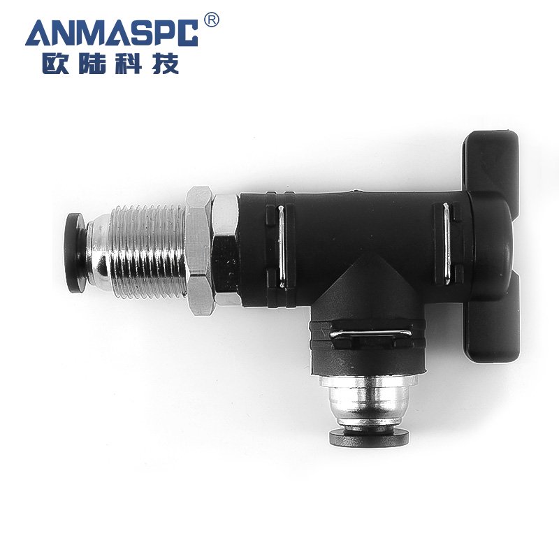 ANMASPC Factory Outlet Plastic Straight air Hose Joint Speed Controller Hand Check Ball Valves Flow Control