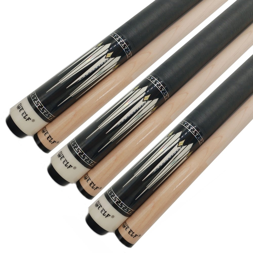 Xmlinco Professional Billiard Pool Cue 12.5mm Tip Size Maple Shaft 58In in Stock