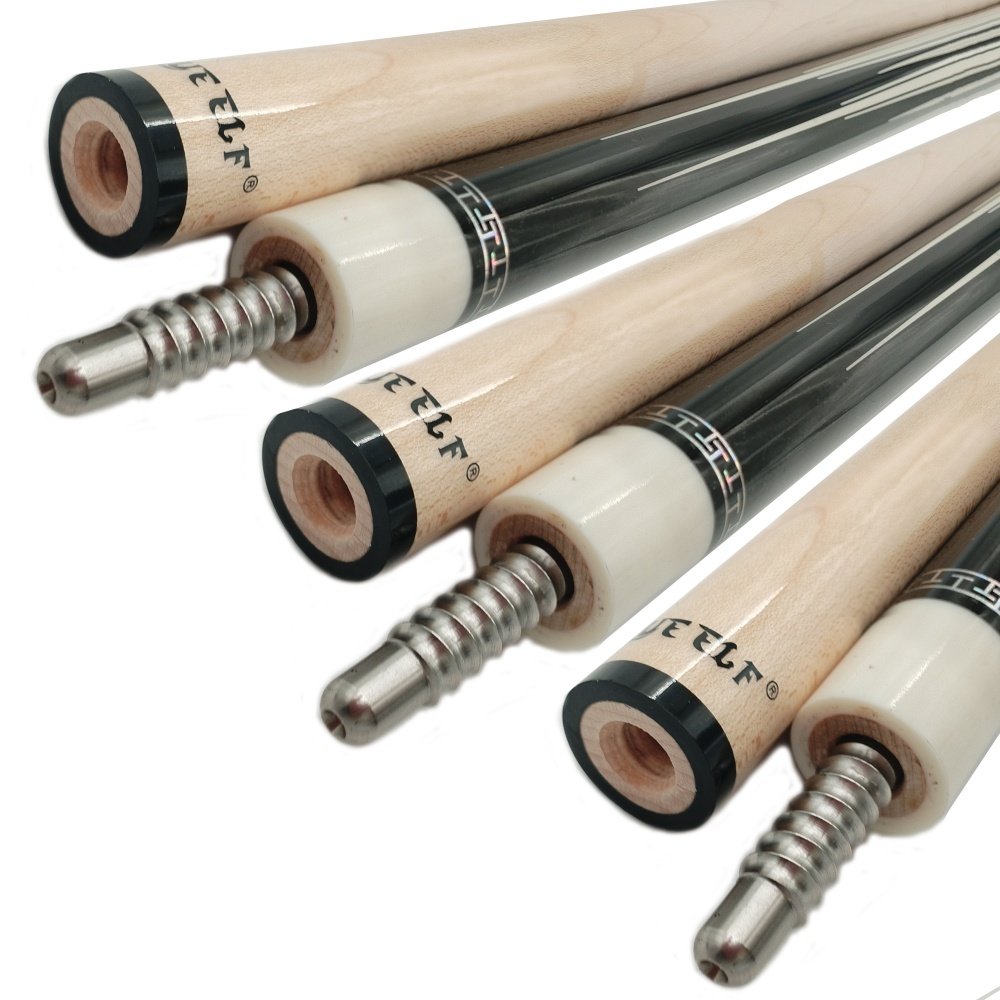 Xmlinco Professional Billiard Pool Cue 12.5mm Tip Size Maple Shaft 58In in Stock