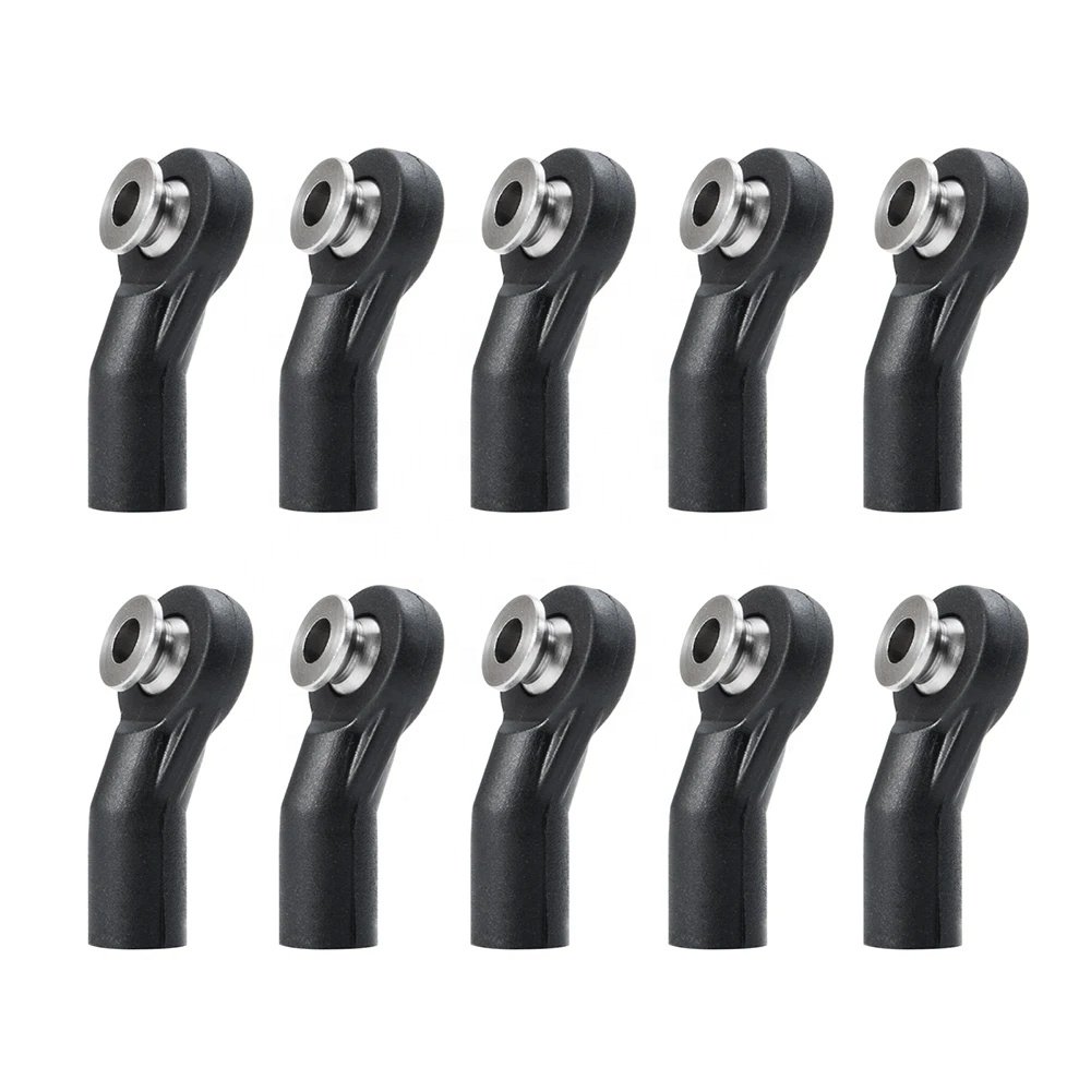 10PCS Plastic Steering Link Rod Ball Head M3 Joint End for Axial SCX10 Wraith 1/10 RC Car Parts