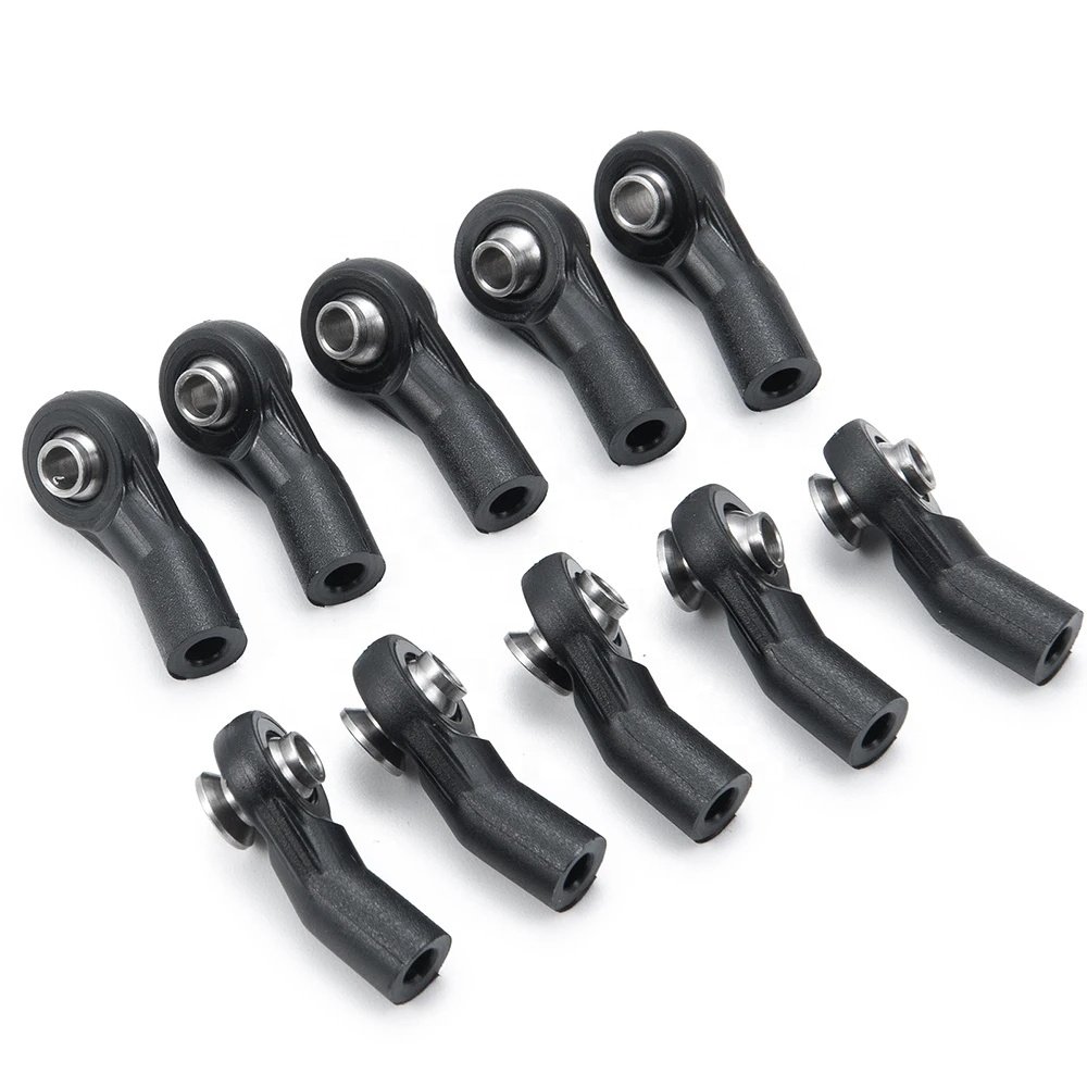 10PCS Plastic Steering Link Rod Ball Head M3 Joint End for Axial SCX10 Wraith 1/10 RC Car Parts