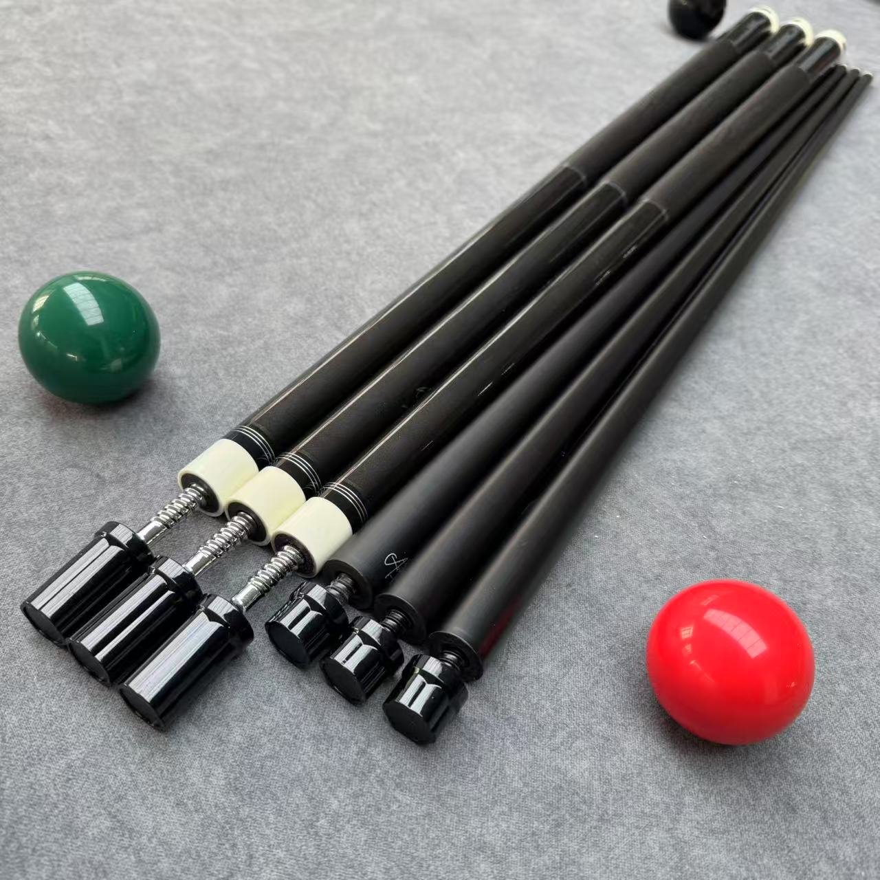 Premium PU Anti-Slip Grip Maple Core With Graphite Finish Professional 19.5oZ 145cm Pool Cue Stick