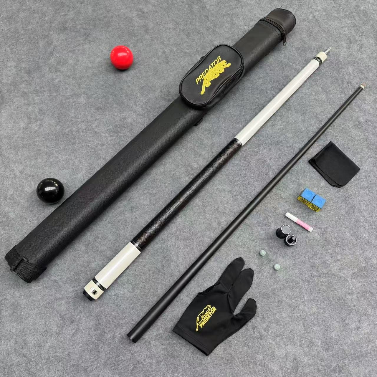 Premium PU Anti-Slip Grip Maple Core With Graphite Finish Professional 19.5oZ 145cm Pool Cue Stick