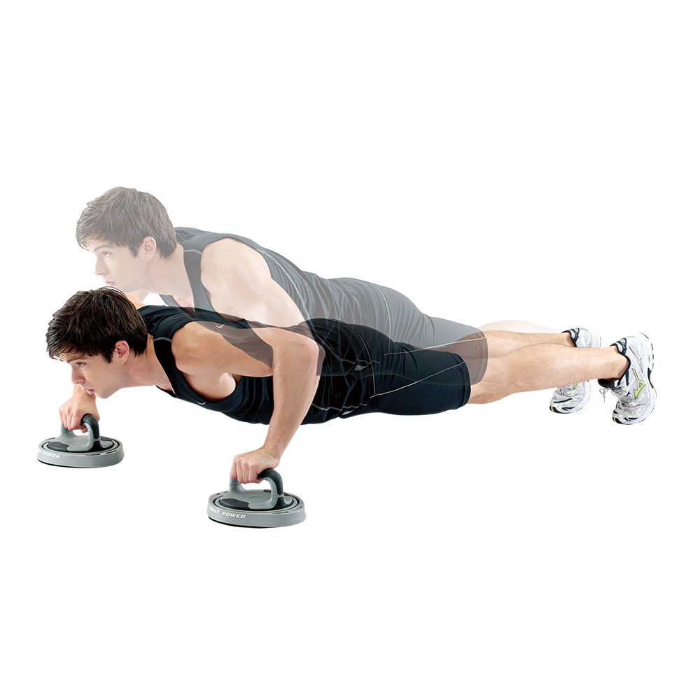 ALLWINWIN PUB24 Push up Bar - Detachable Rotate Twist Grip Pushup