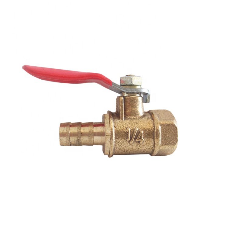 Pneumatic Tools 8mm Hose Barb 1/4'' Internal Thread Ball Valve