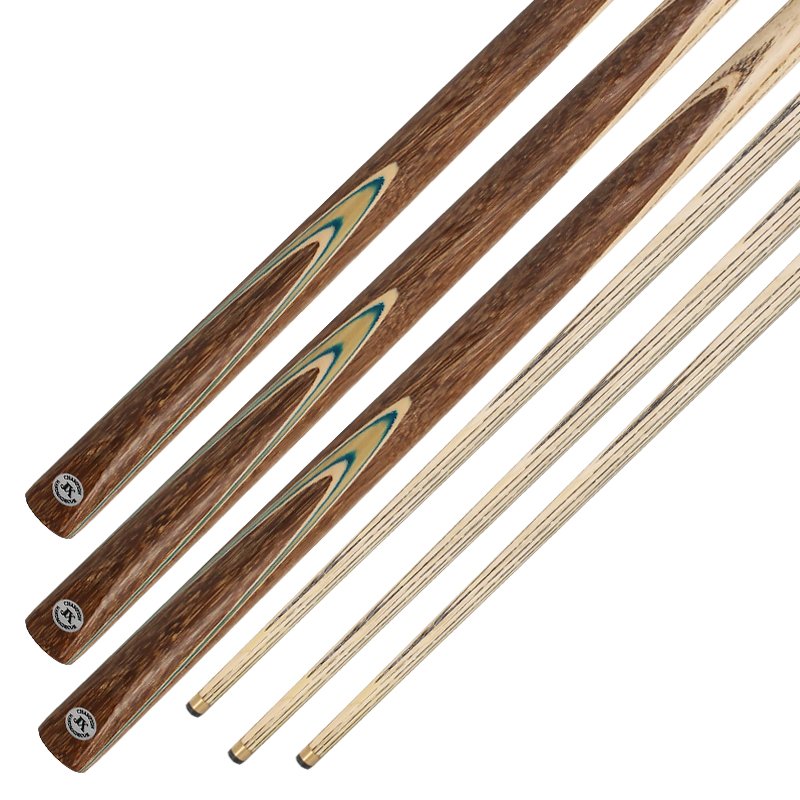 TQG-JX-054 10mm Single Billiards Cue 57 Inch Hot Selling Item Dyed Ebony Brass Ash Wood Pool White Wax Wood Tip Snooker Cue
