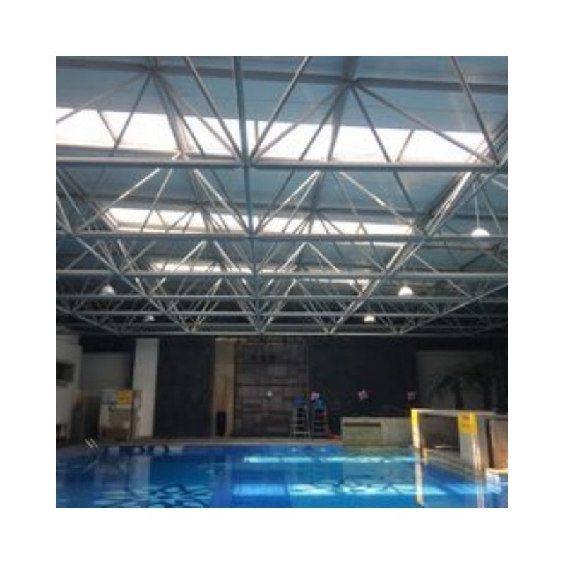 Easy to Install Space Frame Metallic Prefab Steel Structure Swimming Pool Roof