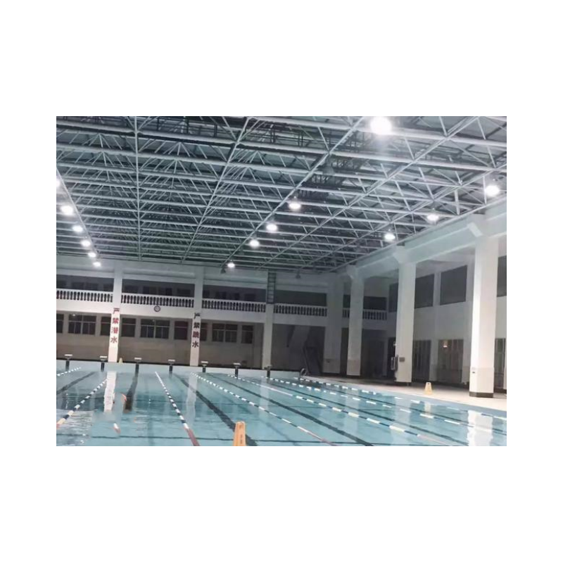 Easy to Install Space Frame Metallic Prefab Steel Structure Swimming Pool Roof