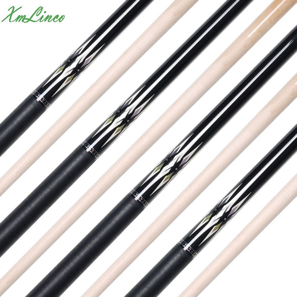 Xmlinco Billiard Pool Cue High Technology Linen Warp Professional 12.5mmTip Size Hard Maple Shaft High Grade Sticker